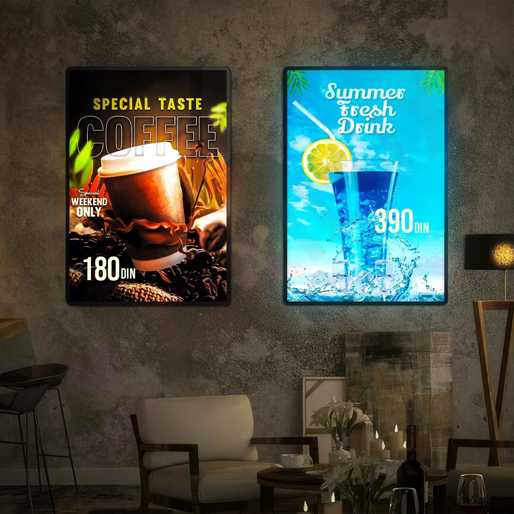 led posteri u kaficu